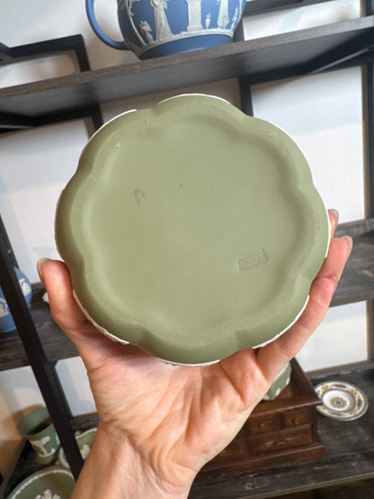 Wedgwood sage green trinket box large