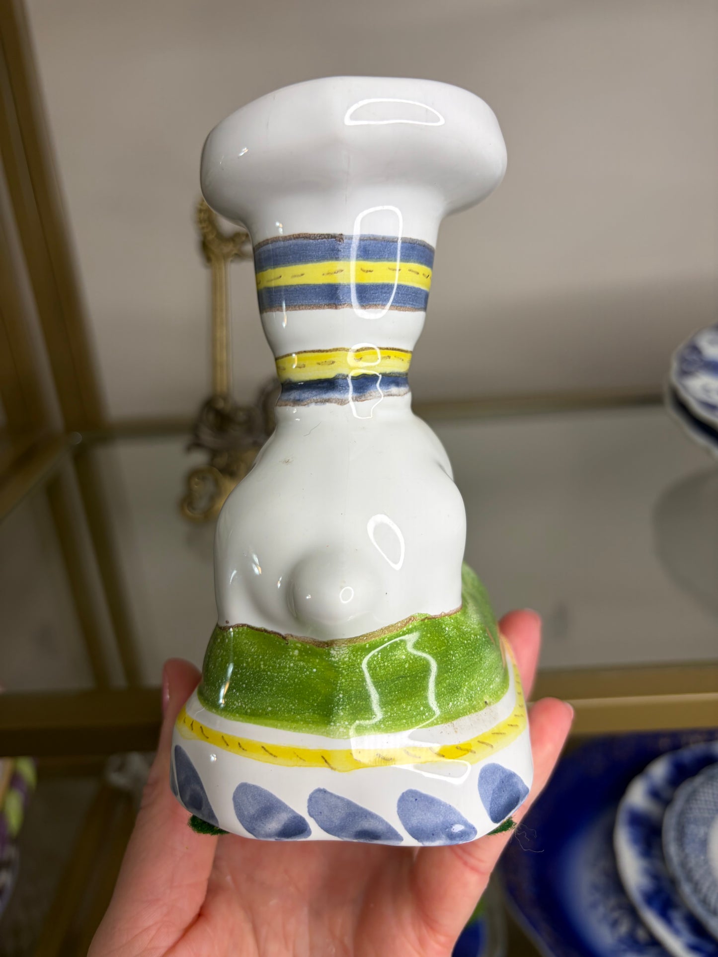 Reserved! Sweetest bunny candleholder! As is!