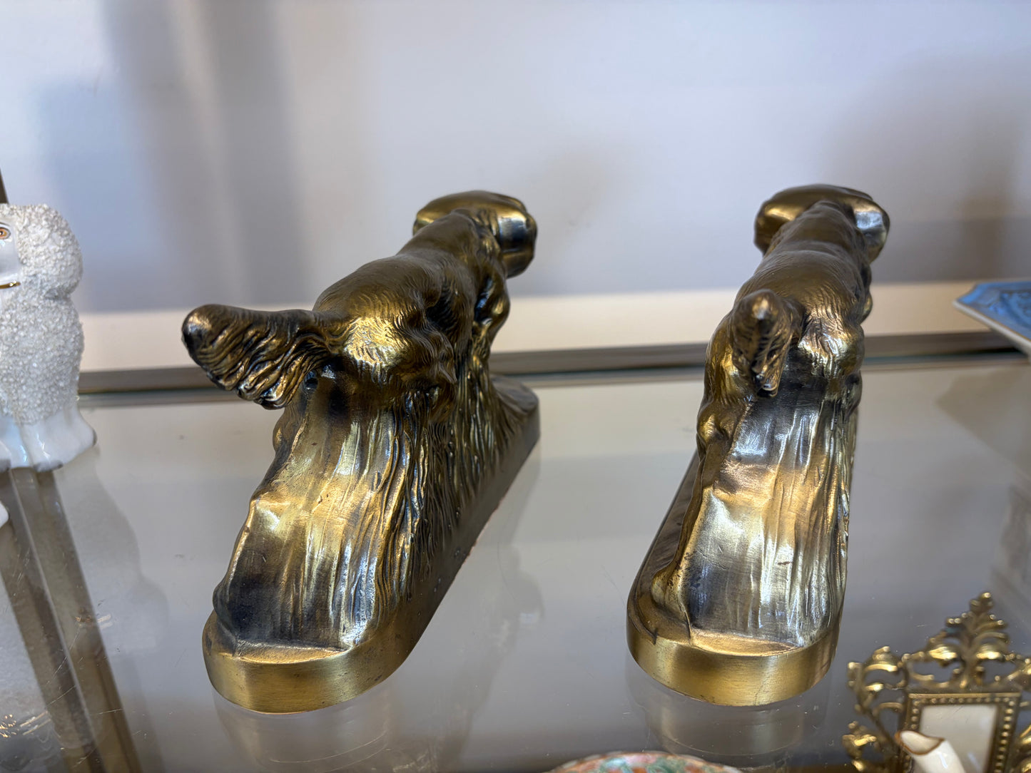 Striking dog bookends pair!