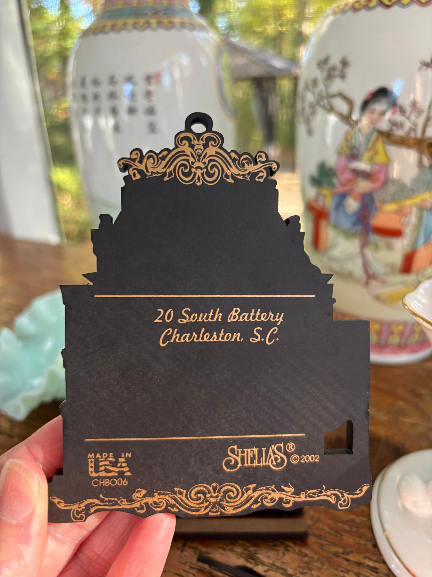 Charleston wooden house by Shelia! Ornament or decoration!