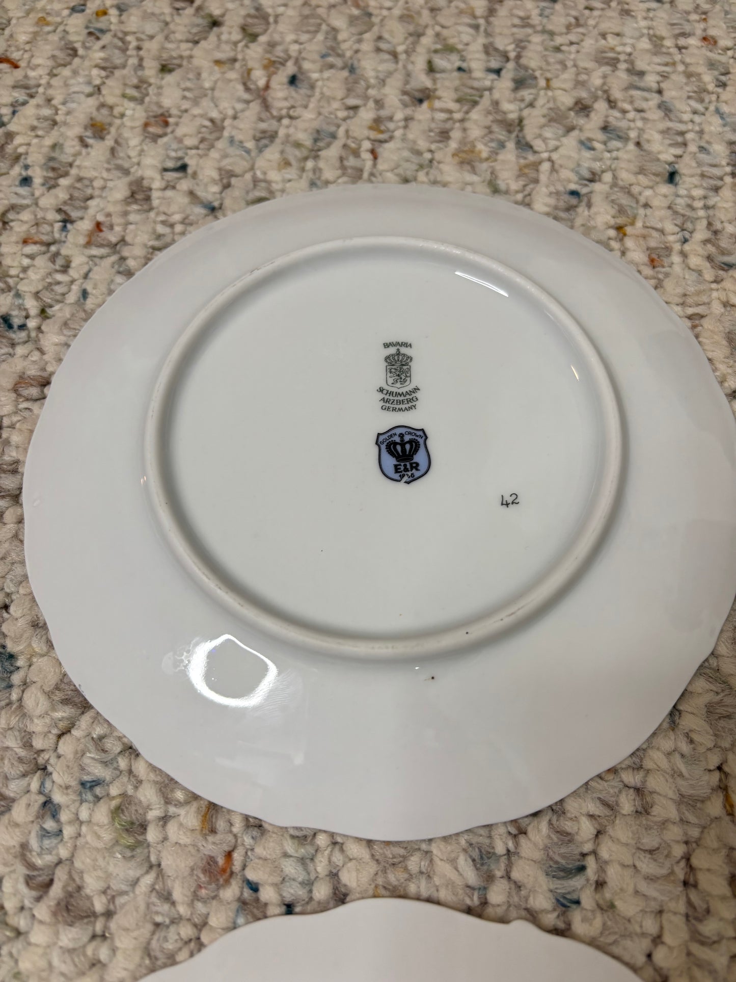 Beautiful Bavaria Fruit Plates set of 6!