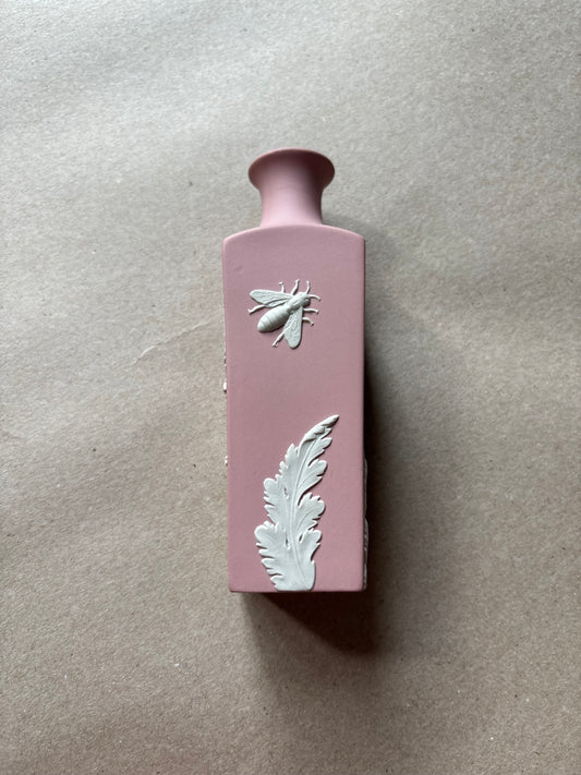 Reserved pink bee bud vase Wedgwood