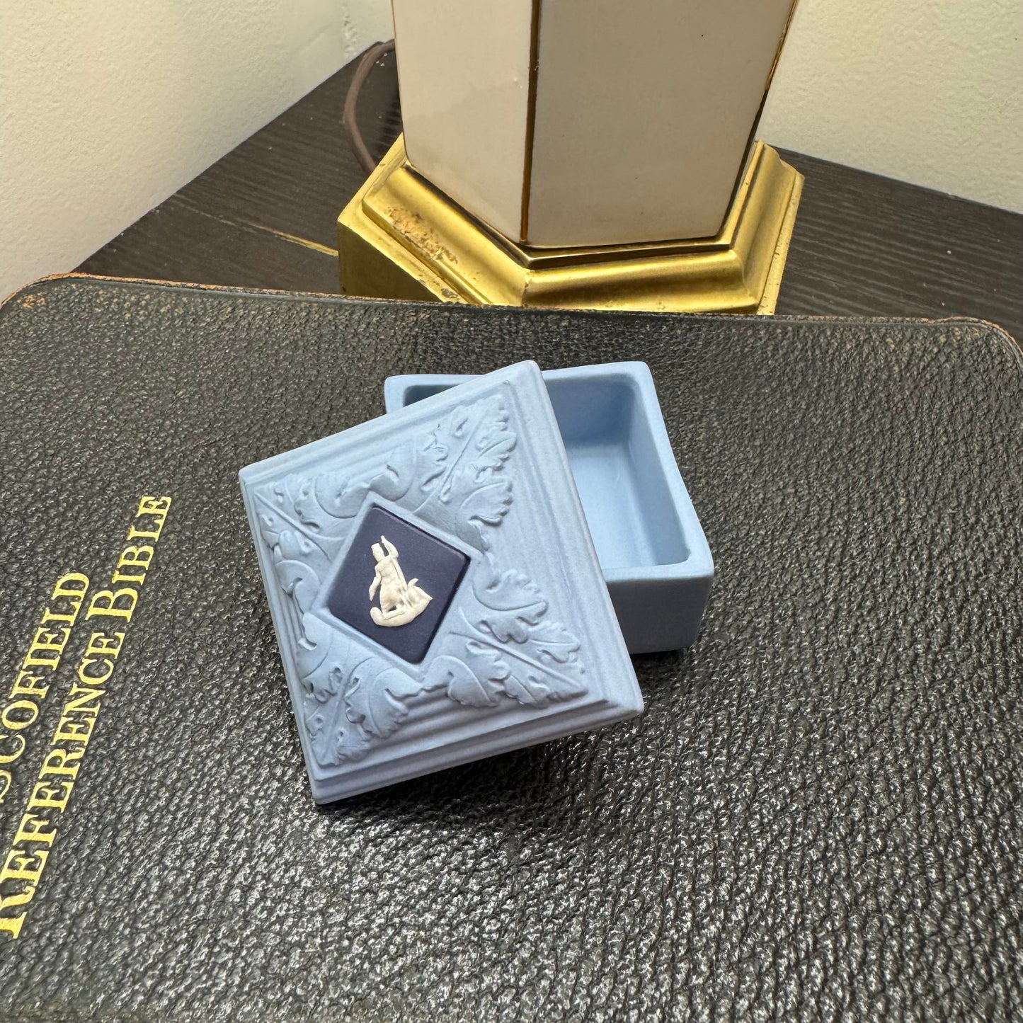 Reserved Wedgwood square 3 color box