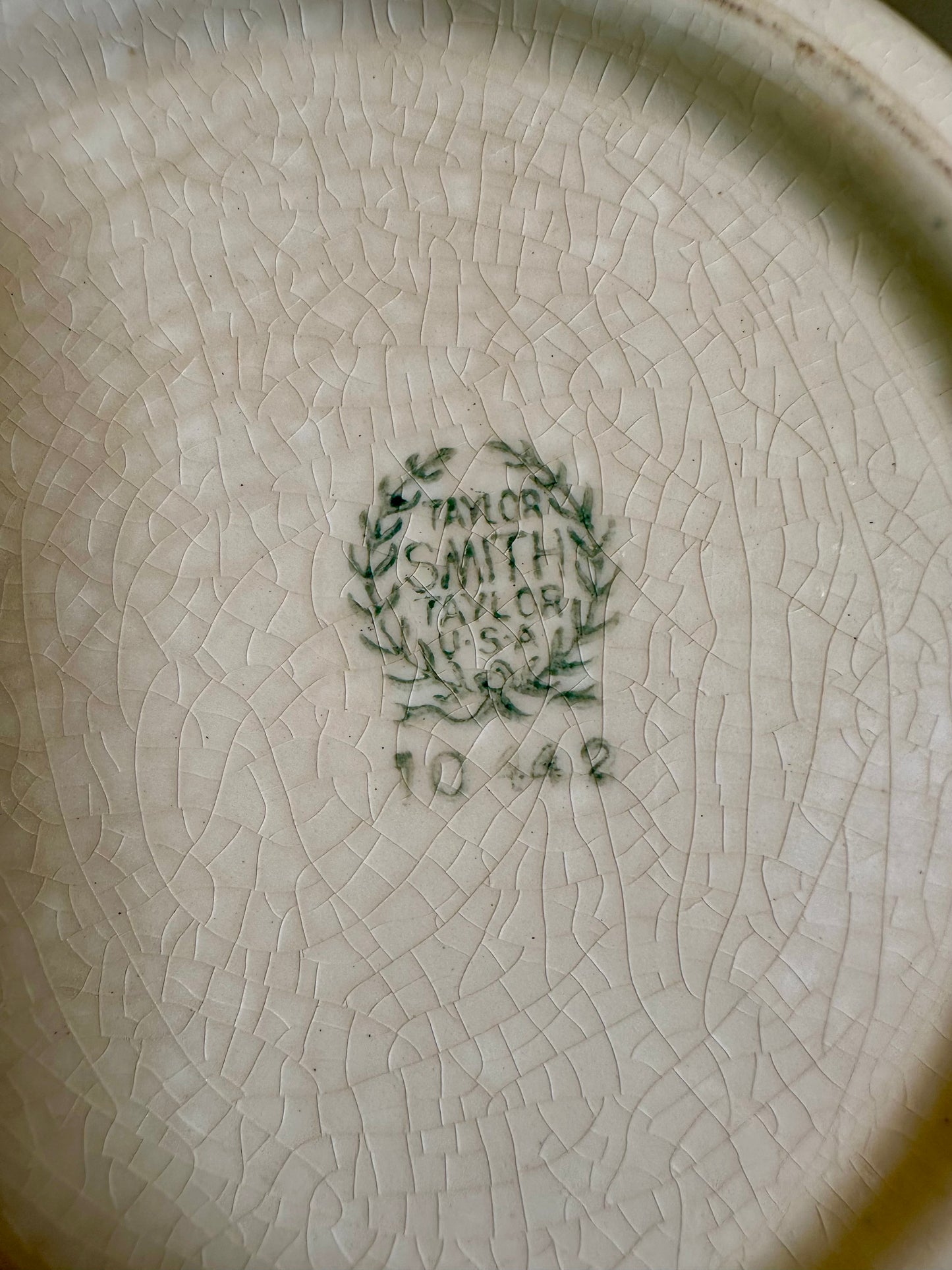 Taylor, Smith & Taylor “Dogwood” Blue Round Vegetable Bowl, c. 1940’s