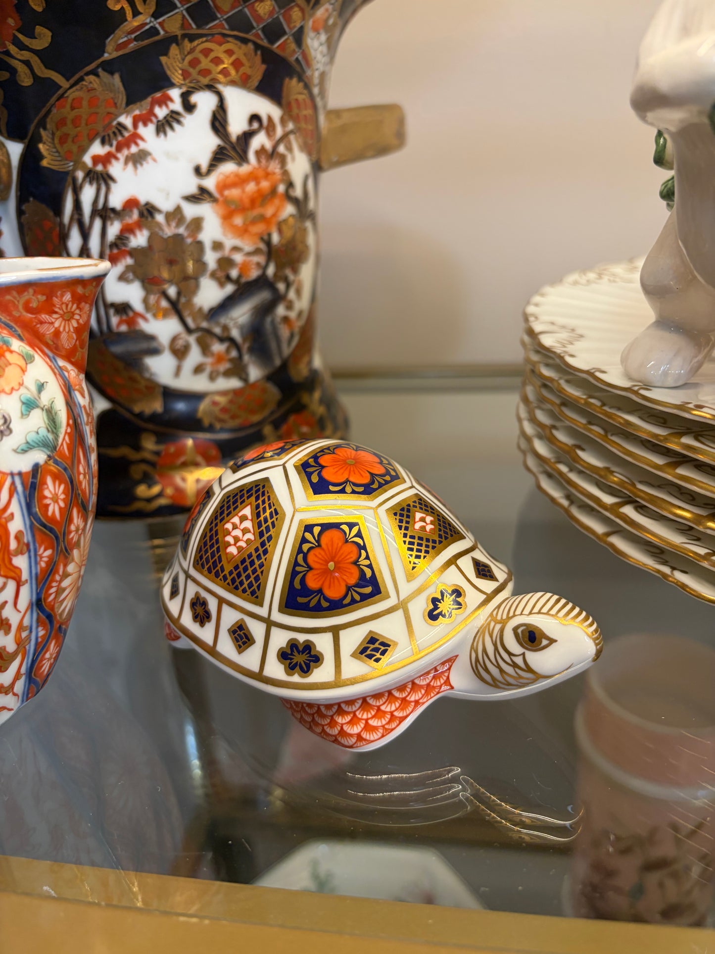 Royal Crown Derby Imari turtle paperweight!