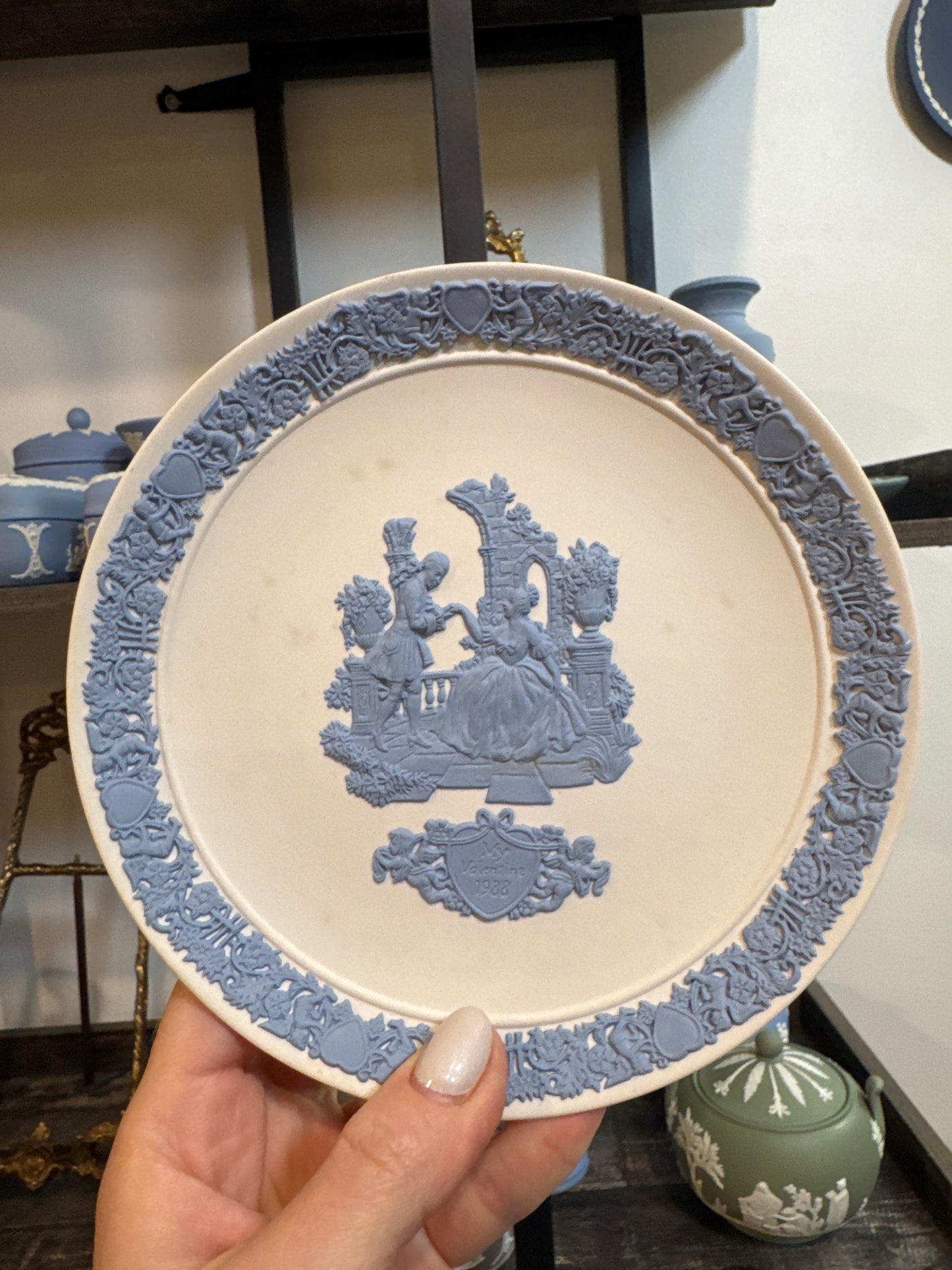 Wedgwood white and blue My Valentine 1988