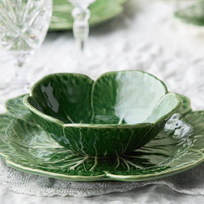 Green Cabbage Ceramic Cereal Bowl | 7x7x2.5 | 16 oz