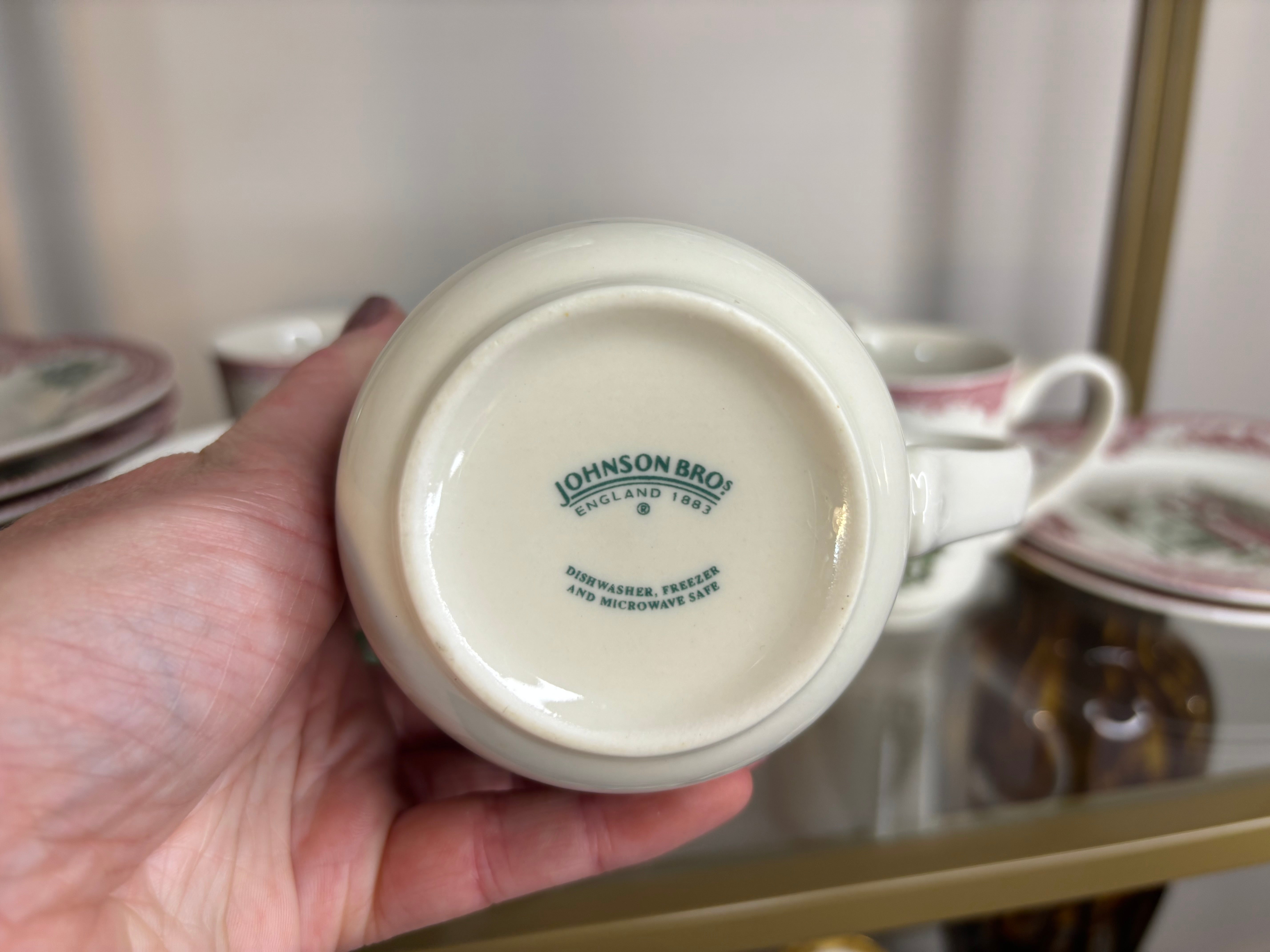 食器  EST. ENGLAND 1759 Johnson Bros. Old Britain Castles mugs set of 6! – Lillian Grey