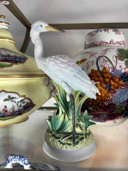 Lovely handpainted egret!