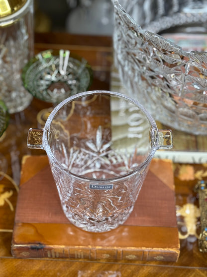 Irish Cut Crystal Ice Bucket| 12oz Unleaded Crystal Glass