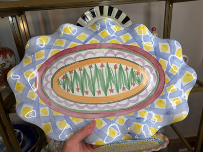 Mackenzie-Childs Aalsmeer 16” oval platter!