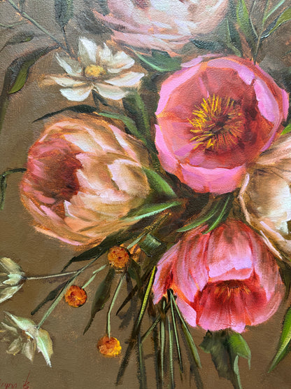 Bouquet of peonies 30x24”