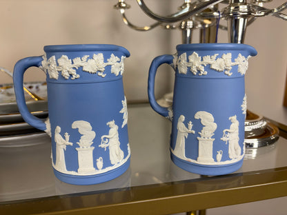 Wedgwood Jasperware small pitcher with rope design handle! Two available; sold separately!