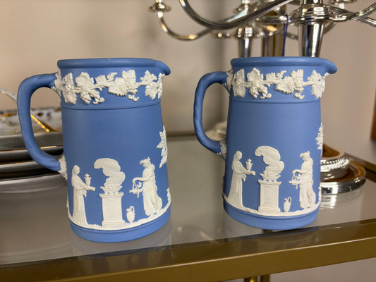Wedgwood Jasperware small pitcher with rope design handle! Two available; sold separately!