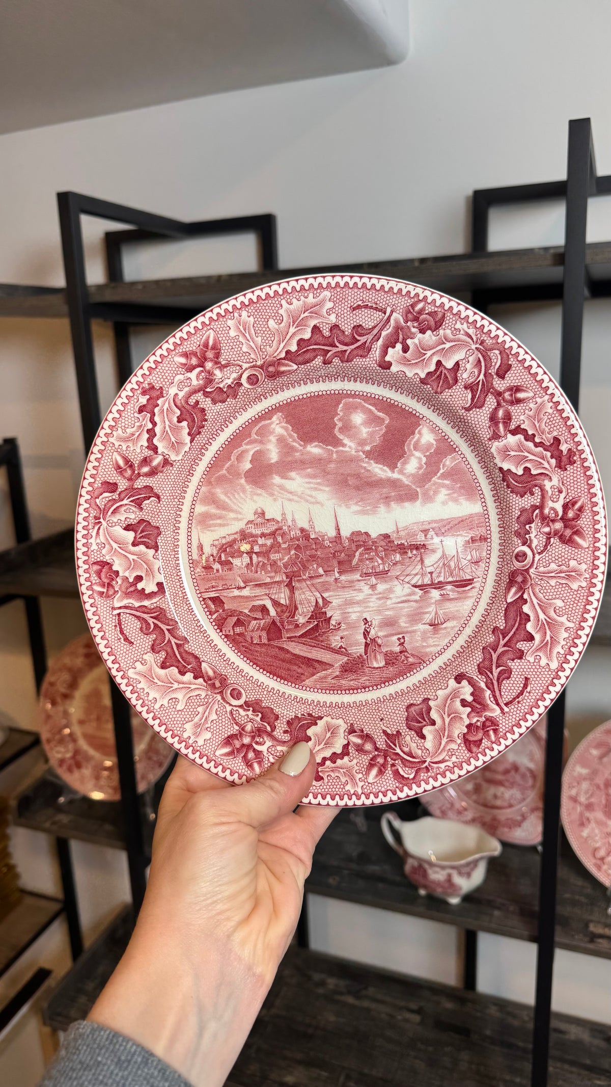 Vintage Johnson bros View of Boston Historic America read transferware