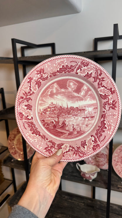 Vintage Johnson bros View of Boston Historic America read transferware