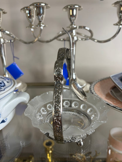 Lovely caviar serving dish with spoon!