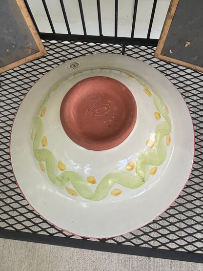 Vintage 1983 Mackenzie Childs extra large bowl!