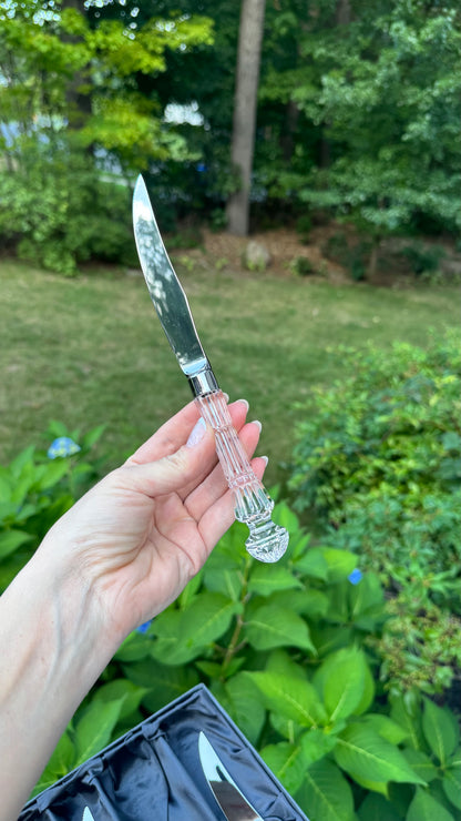 Waterford crystal set of 4 knives
