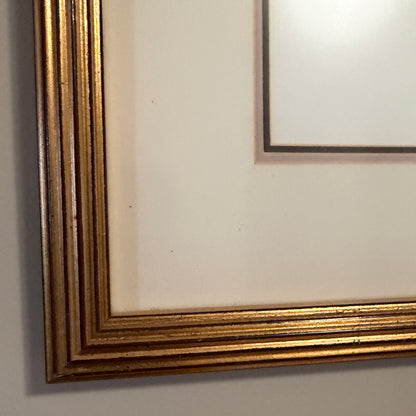 Beautiful set of two vintage botanical lithography and style wall art 25 x 19 ea