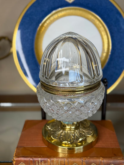 Antique Bronze-Mounted Cut Crystal Lidded Jar, c. 1890–1910