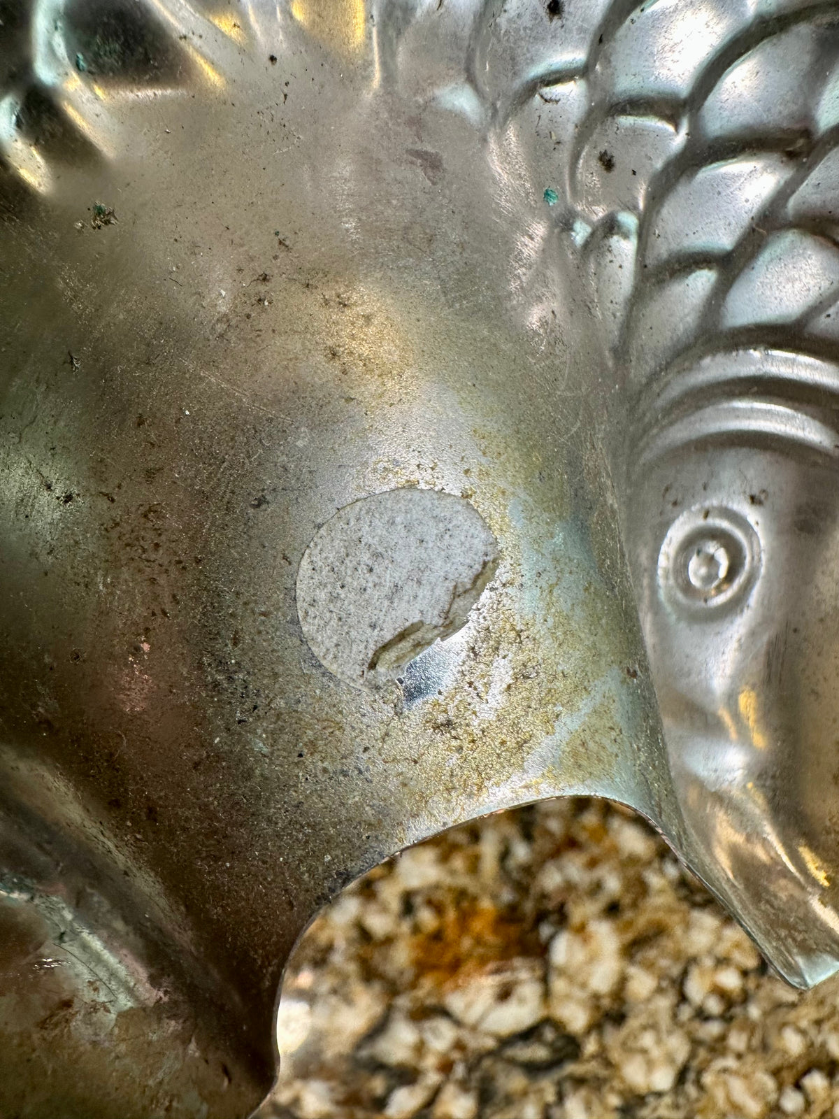 Smaller Vintage Copper Fish Mold