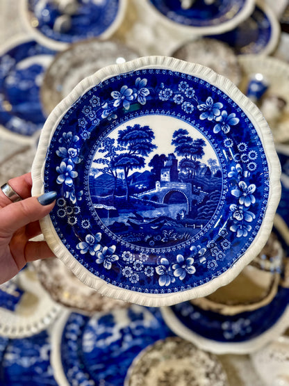 Vintage Copeland Spode Tower Blue Luncheon Plate | 1927–1928