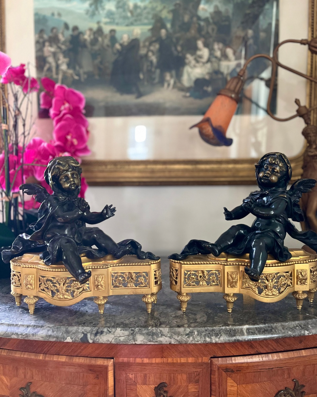 Reserved Superb Pair Chenets Final payment