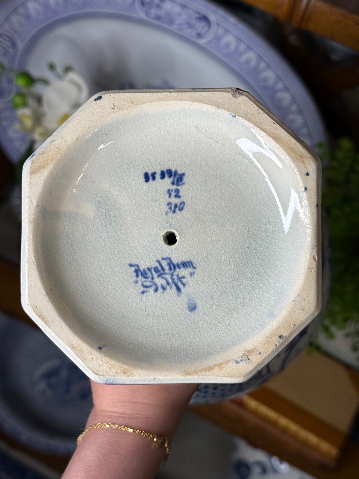 Antique Royal Bonn Tall Vase with Hand-Painted Ship Scene | c. 1910 | 14” | DA4418