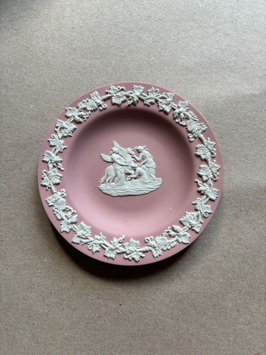 Cream pink Wedgwood 5.5” ornate dish