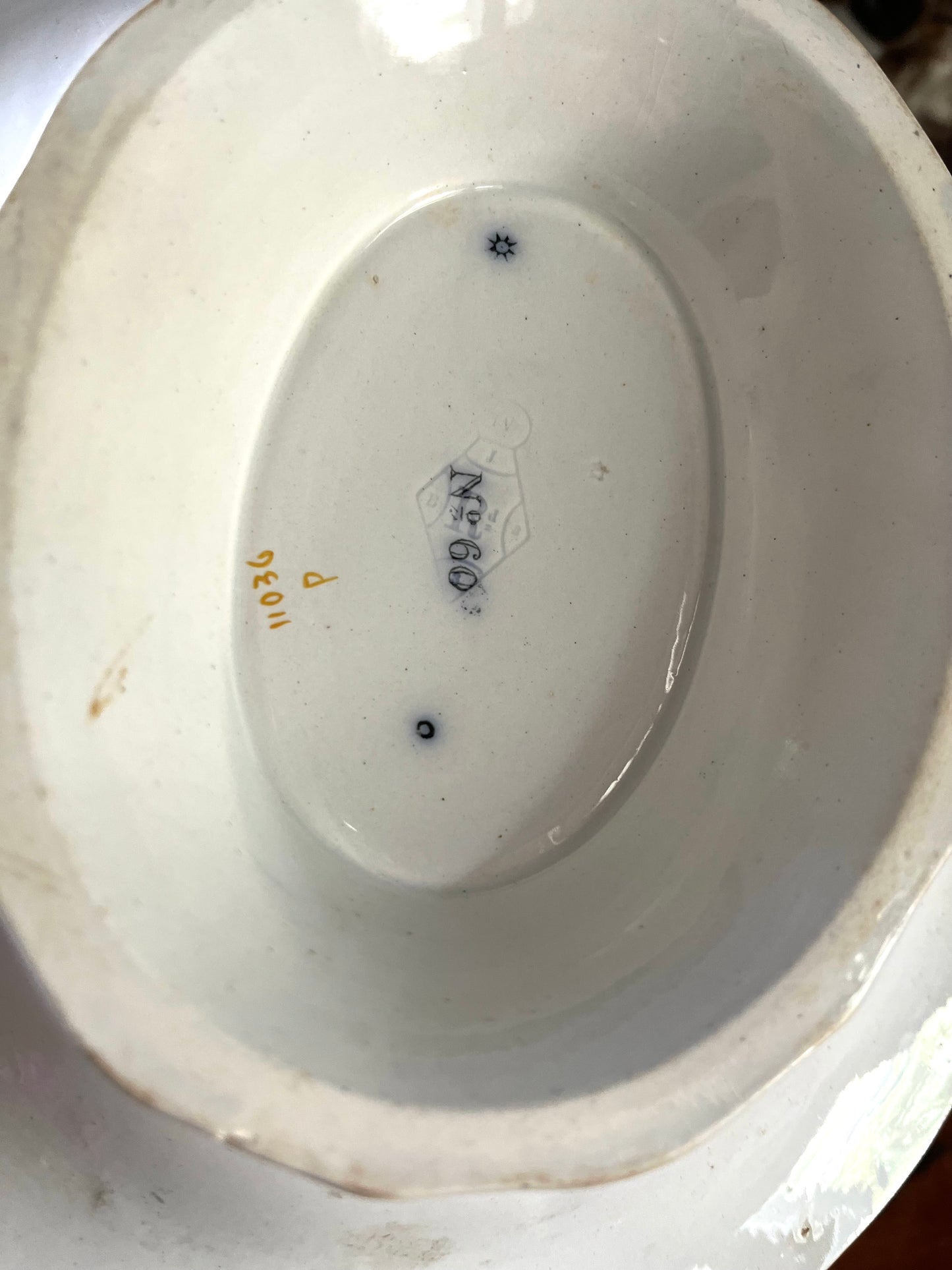 RESERVED - AMYLEA - Live 06/29 Antique Davenport Porcelain Dessert Dish · Cobalt Floral And Fruit · c. 1854 Registered Design