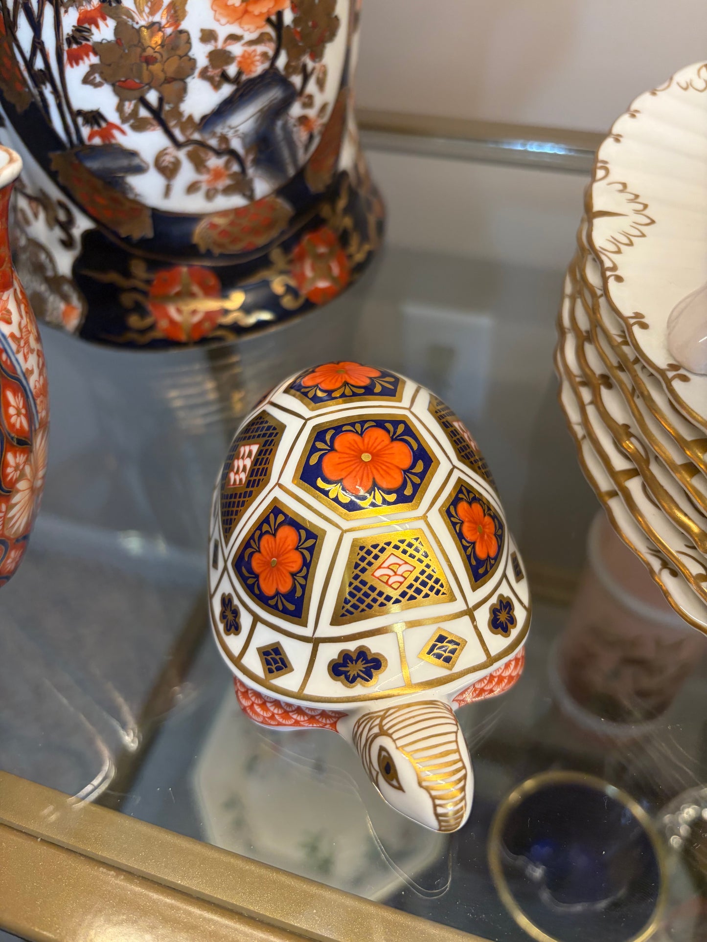 Royal Crown Derby Imari turtle paperweight!