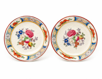 Reserved for Yvonne Hearts for Spokane Charity Auction - Antique Pair Johnson Brothers “Arundale” Butter Pats | England, c. 1920s–30s