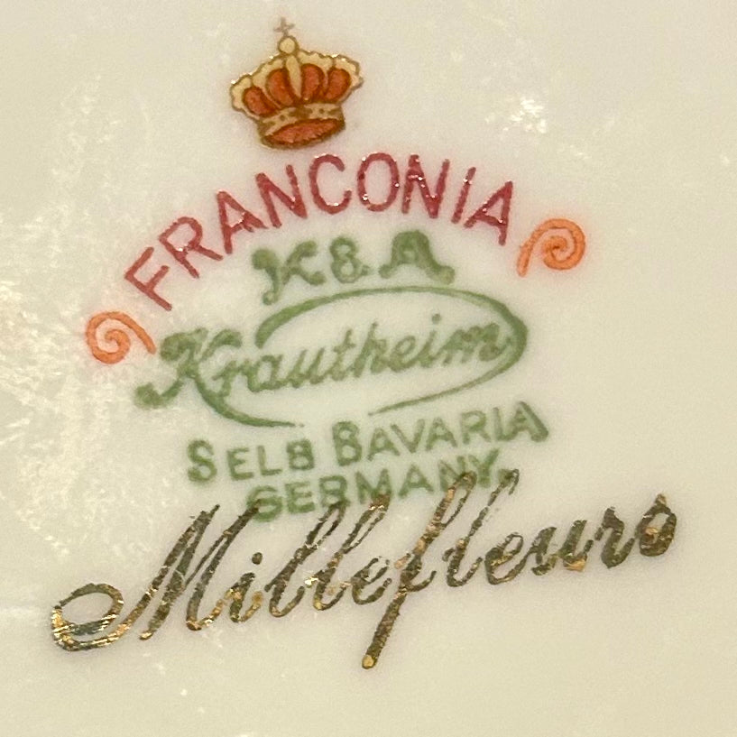 3 piece serving set from FRANCONIA-KRAUTHEIM's Millefleurs serving pieces from Barvaria  Germany.