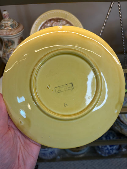 Lovely majolica leaf plate! As is!
