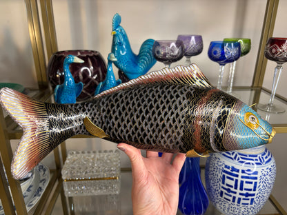 Stunning cloisonné 14” fish!