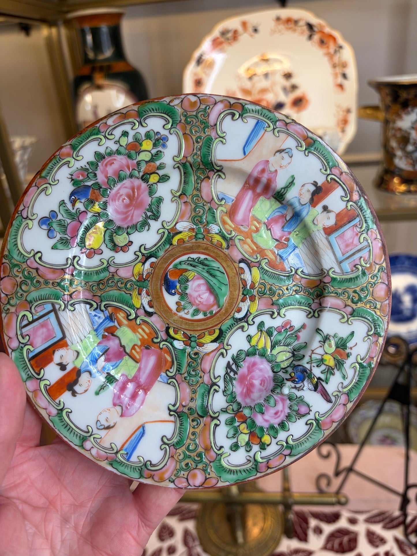 Antique Famille Rose plate! As is!