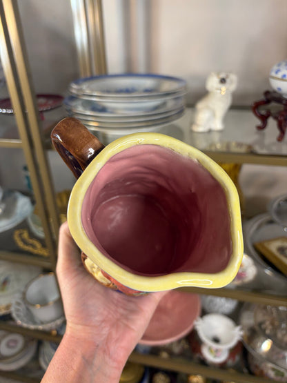 Sweetest bird majolica pitcher!