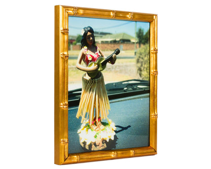 16x20 Picture Frame, Vintage Bamboo Vintage Gold, Assembled