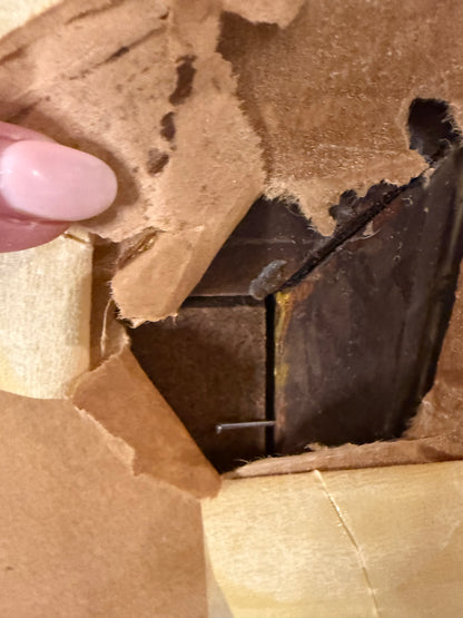 Striking Early Maritime Gentleman Portrait Oil on Board in a Period Gilt Wood Frame