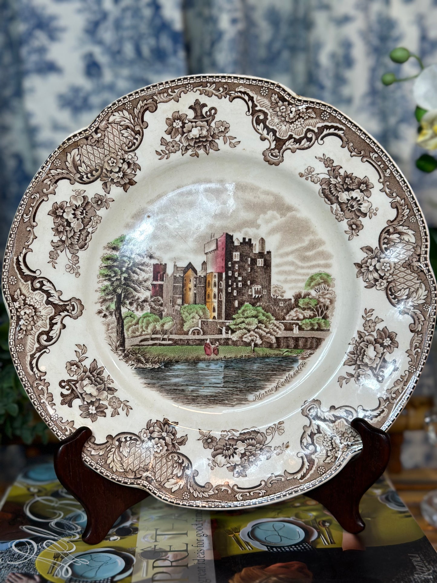 WCCR COLLECTION - Vintage "Old British Castles" Multi-Color By Johnson Bros. Plate, 10”D - AS IS