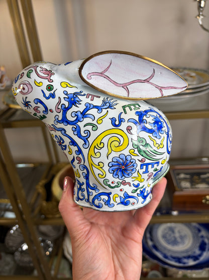 Chinoiserie enamel bunny!
