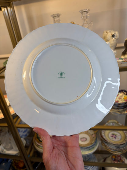 Gorgeous Royal Crown Derby Lowestoft Pheasant plates set of 6! As is!