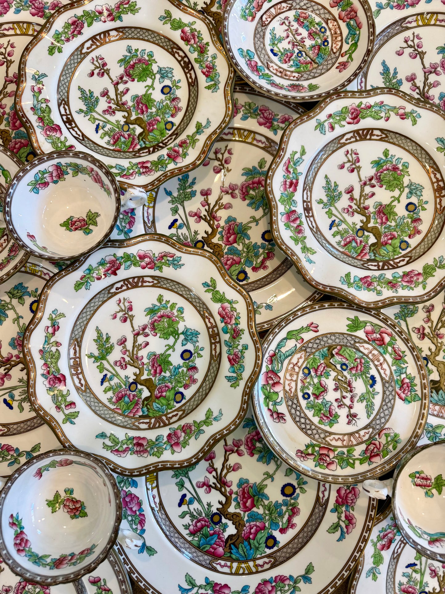 Reserved Molly PS - Vintage Indian Tree Coalport China Set