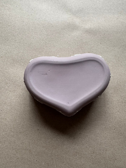 Lilac Wedgewood hear shape trinket box