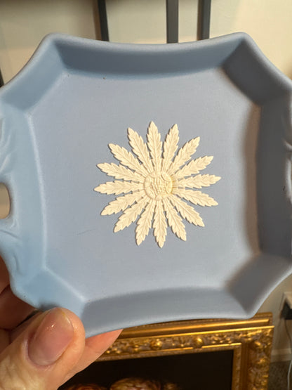 Wedgwood blue white tray