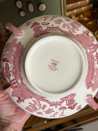RESERVED - THERESA - RED WILLOW COVERED VEGETABLE DISH