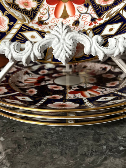 Regal English Royal Crown Derby for Tiffany & Co Imari Dinner Plates 10 1/2” - Set Of 4