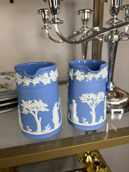 Wedgwood Jasperware small pitcher with rope design handle! Two available; sold separately!