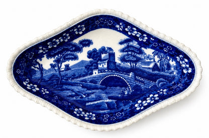 Copeland Spode Tower Blue Pickle Relish Dish | c. 1902-1935